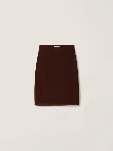 Miu Miu Silk mid-length skirts