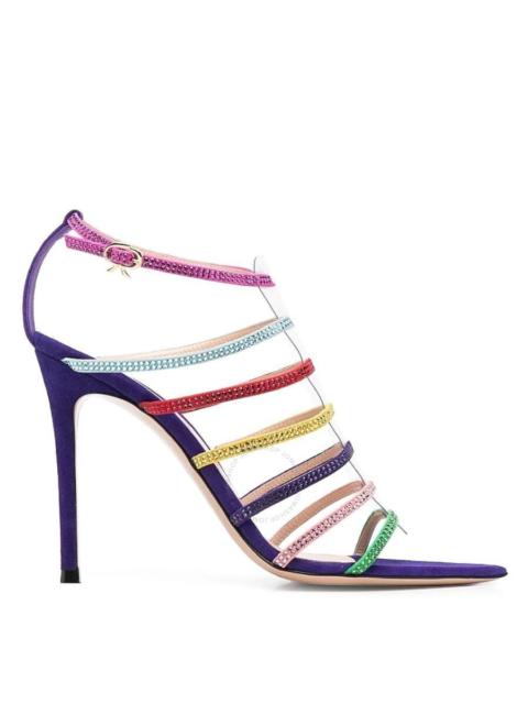 Gianvito Rossi Gianvito Rossi Ladies Multicolored Mirage Strappy Crystal Sandals