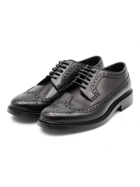 Burberry Leather Wingtip Brogues Shoes Black 40 7US $950