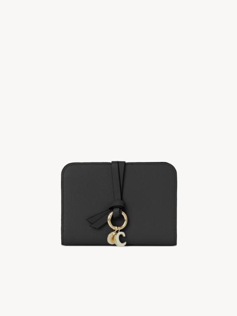 Chloé ALPHABET BIFOLD WALLET IN GRAINED LEATHER