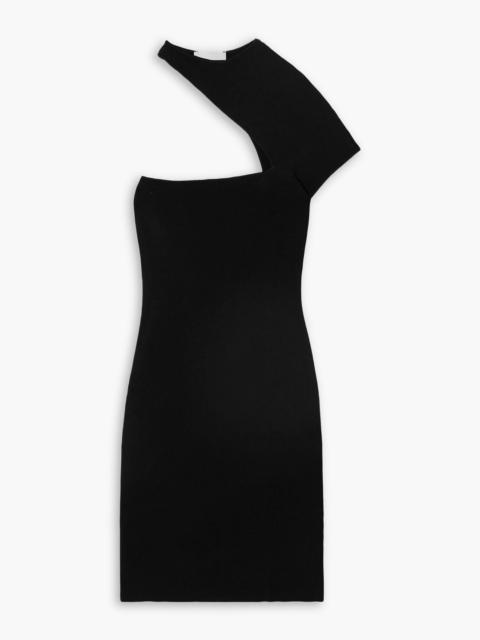Isabel Marant Orka asymmetric cutout stretch-knit mini dress