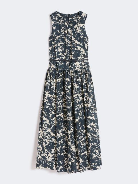 'S Max Mara Printed cotton dress with belt - ULTRAMARINE