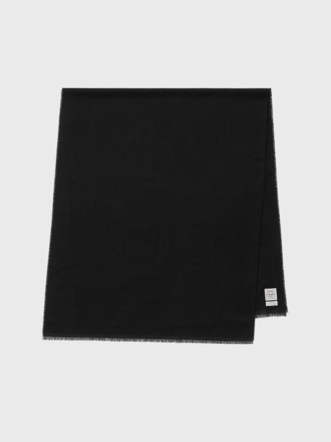 TOTEME Light wool scarf black