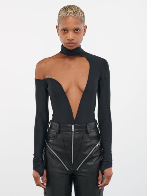 MUGLER Asymmetric Illusion Bodysuit