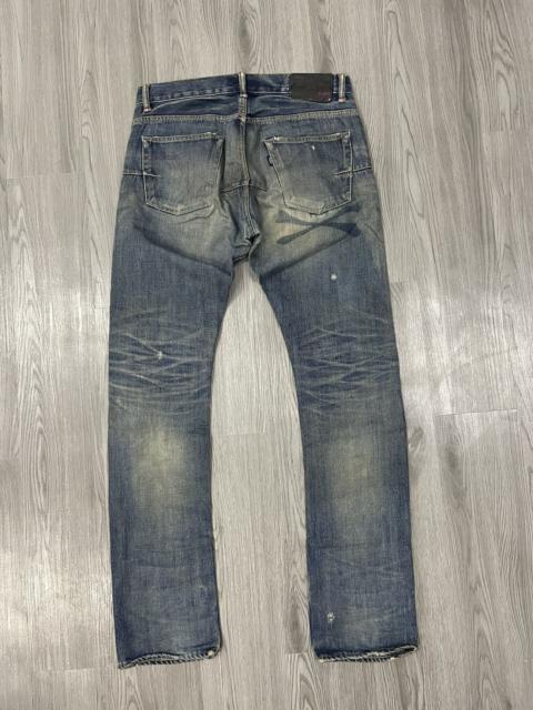 Roen Roen X Plein Crossbone Slim Fit Distressed denim