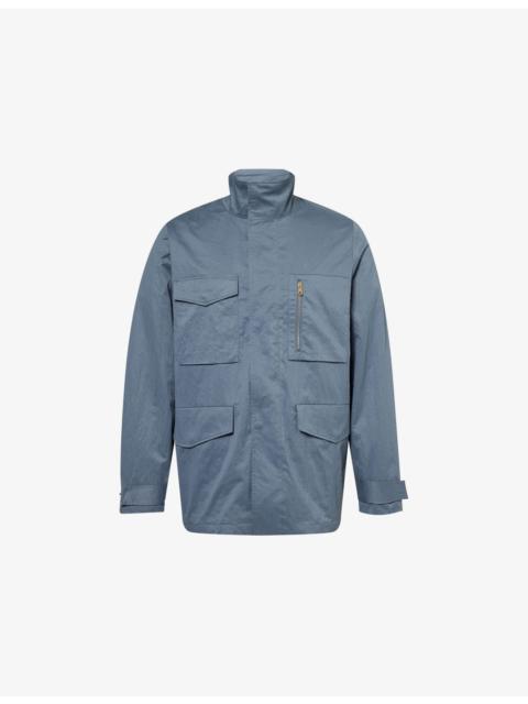 Paul Smith Funnel-Neck Field Woven Jacket