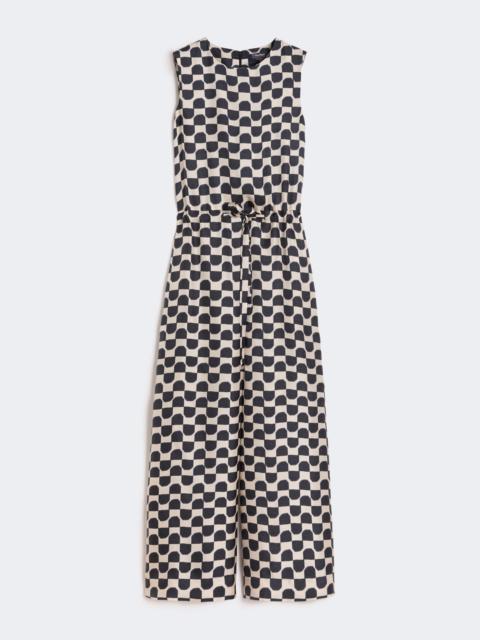 'S Max Mara Printed silk jumpsuit - BLACK