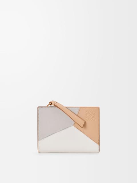 Loewe Puzzle compact wallet in classic calfskin