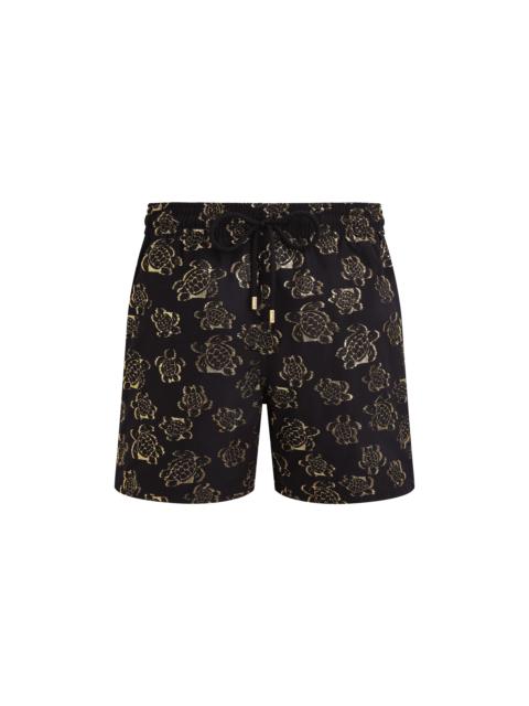 Vilebrequin Men Swim Trunks Ronde des tortues Jacquard