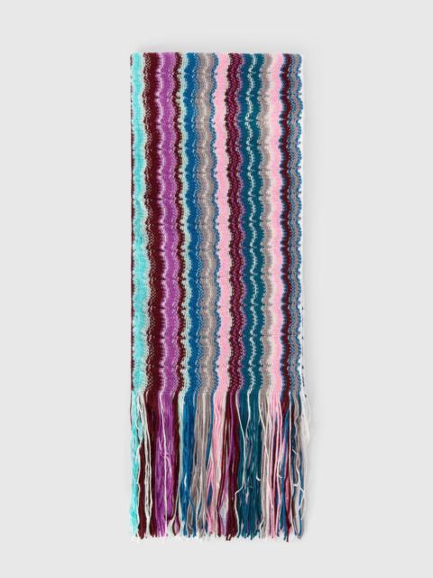 Missoni Wool and viscose scarf with fringes