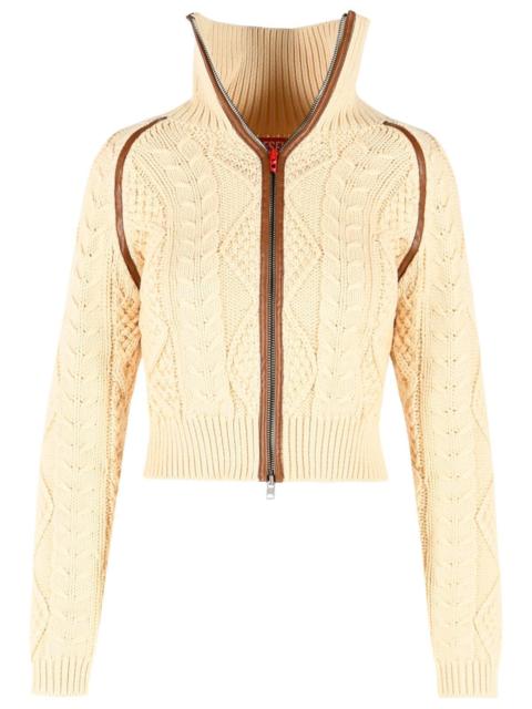 Diesel Diesel 'Intelle' Dark Ivory Cotton And Wool Sweater Women