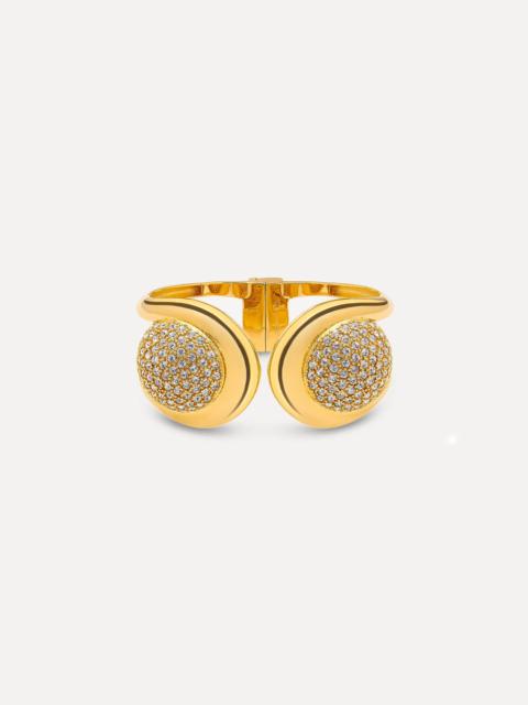 Oscar de la Renta PAVÉ DOMED CUFF BRACELET