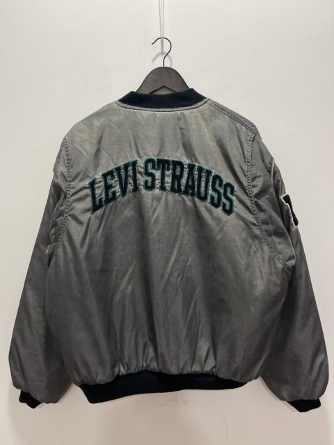 Other Designers Vintage - VINTAGE LEVI STARAUSS SPELL OUT KANYE STYLE BOMBER JACKET