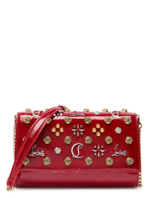 Christian Louboutin Paloma Embellished Patent Leather Clutch
