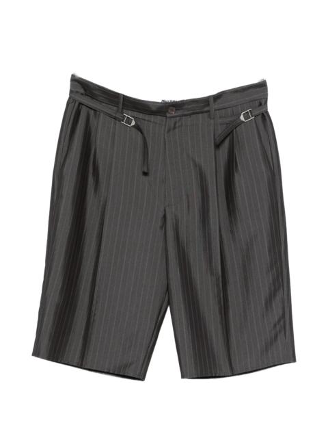 MAGLIANO Magliano Pinstripe Buckled-tabs Shorts
