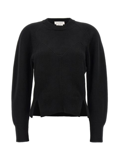 Alexander McQueen 'Chevron Corset' sweater