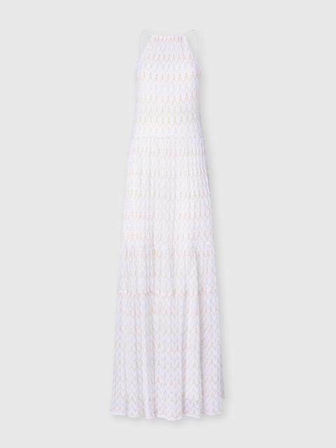 Missoni Long dress with lace motif and open back