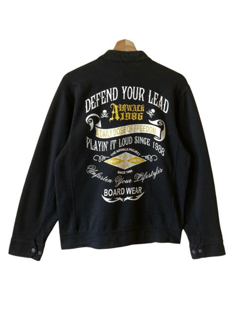 Other Designers Airwalk × Japanese Brand - 90’s Airwalk Defend Your Lead Big Logo Fullzip Sweater M