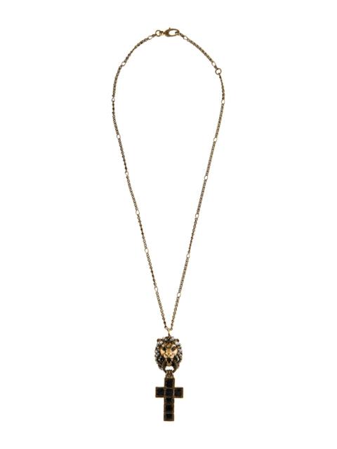 GUCCI Lion Head Pendant Necklace