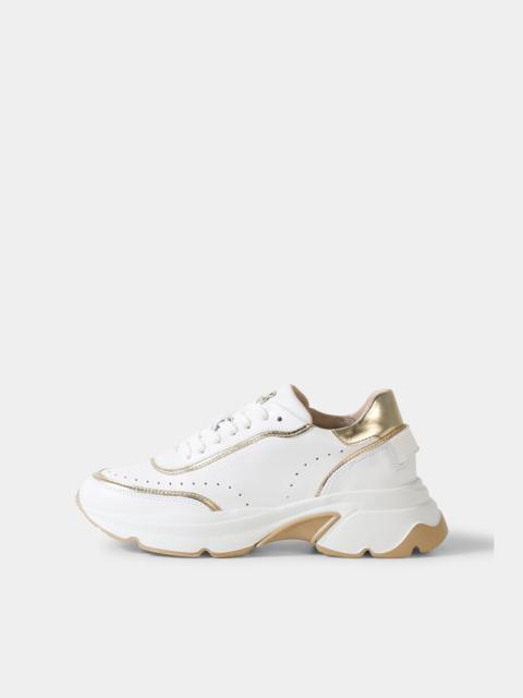 BOGNER Kobe sneaker in White/gold