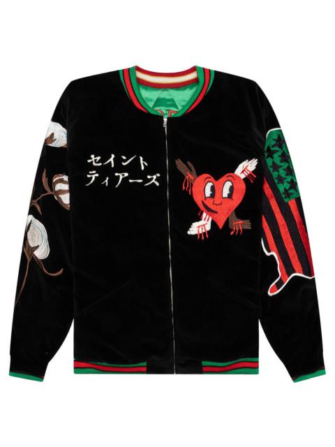 SAINT M×××××× SAINT MICHAEL X SUKAJYAN REVERSIBLE JACKET - GREEN/PINK