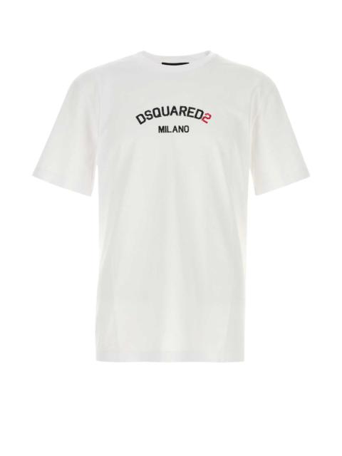 DSQUARED2 Dsquared Men White Cotton T-Shirt