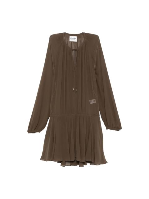 Isabel Marant Étoile Marant Etoile Brown Dress With Pleated Skirt