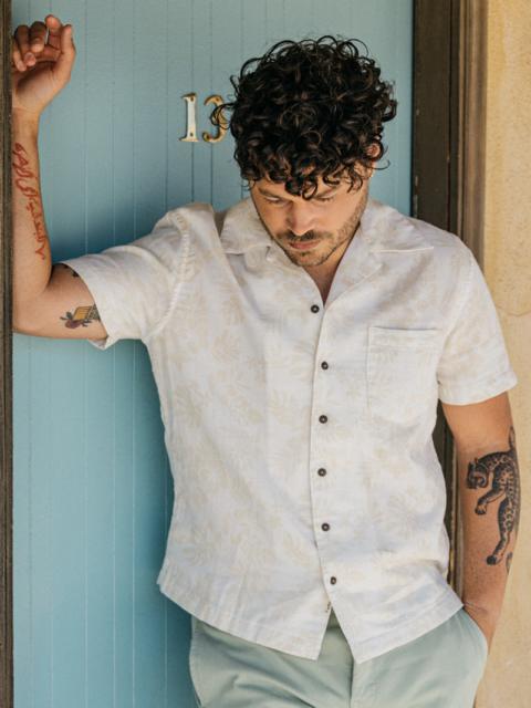 HIROSHI KATO The Wrench Waffle Double Gauze Shirt - Beige Aloha