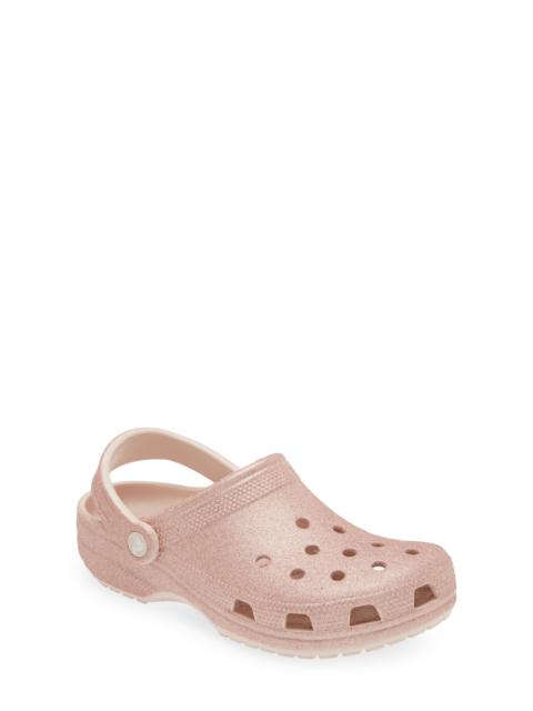 crocs CROCS Gender Inclusive Classic Glitter Clog in Quartz Glitter at Nordstrom