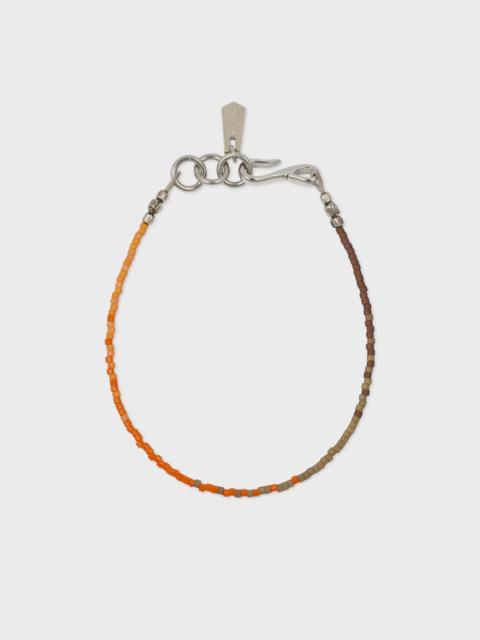Paul Smith Orange and Brown Beaded Bracelet
