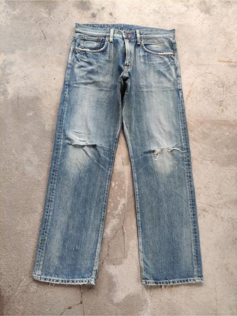 Other Designers Vintage Edwin 504 Baggy Jean Distressed Faded Denim