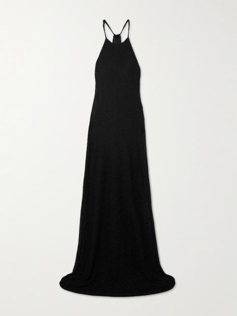 CHRISTOPHER ESBER Metallic Knitted Maxi Dress