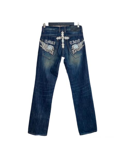 Other Designers Japanese Brand - BE AMBITION JAPAN Denim Cemetery Embroidery Jeans