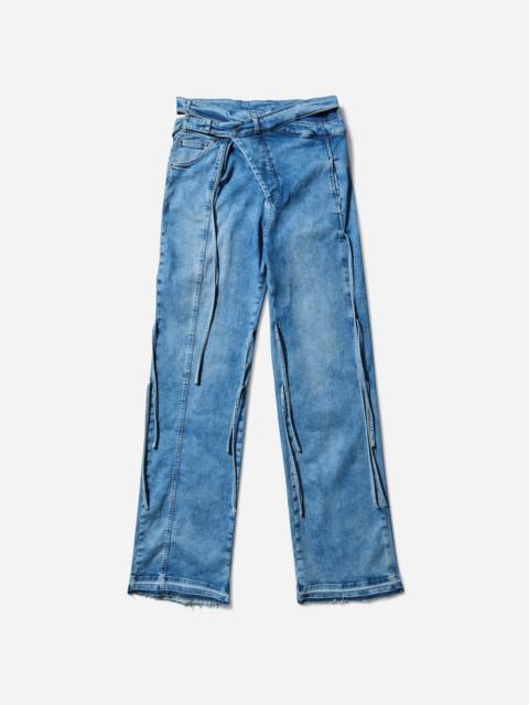 OTTOLINGER Women's Strappy Signature Wrap Jeans Blue Wash