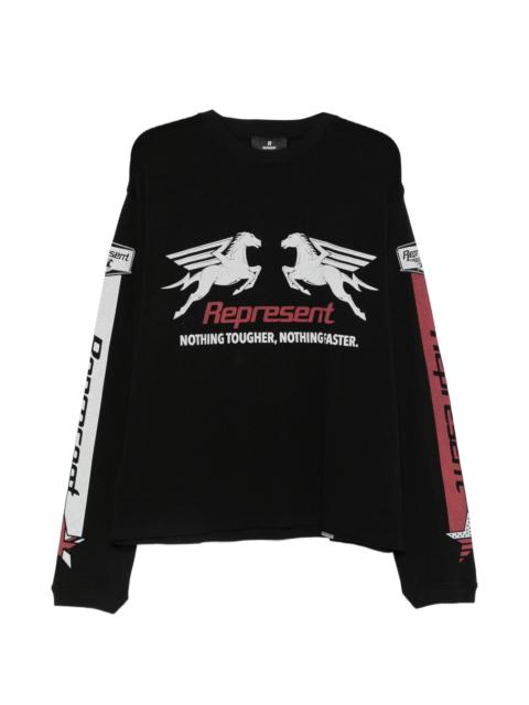 REPRESENT Represent Graphic-print Polo Shirt