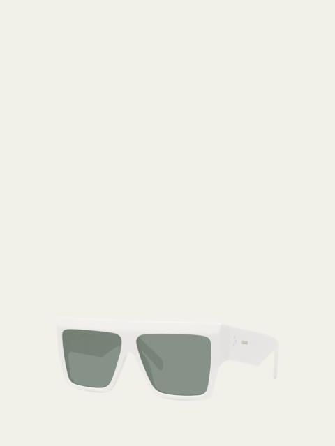 Chunky Rectangle Acetate Sunglasses