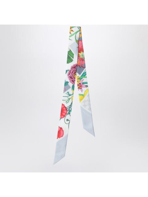 GUCCI Gucci Silk Twill Ribbon With Flora Print Women