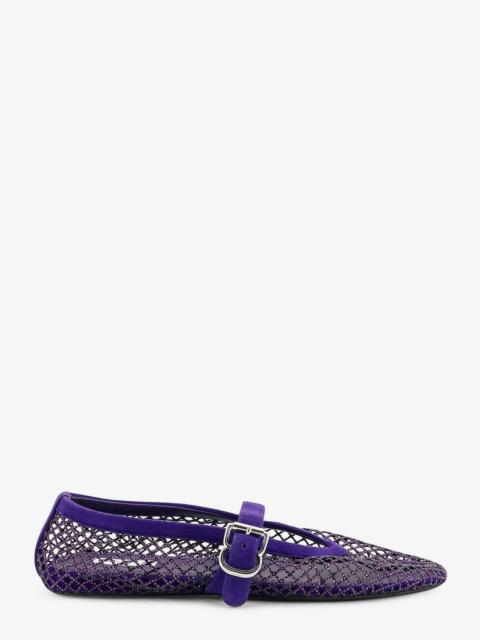 Alaïa Alaia Ballerine Flat Mesh Ballerinas With Rhinestone Detail