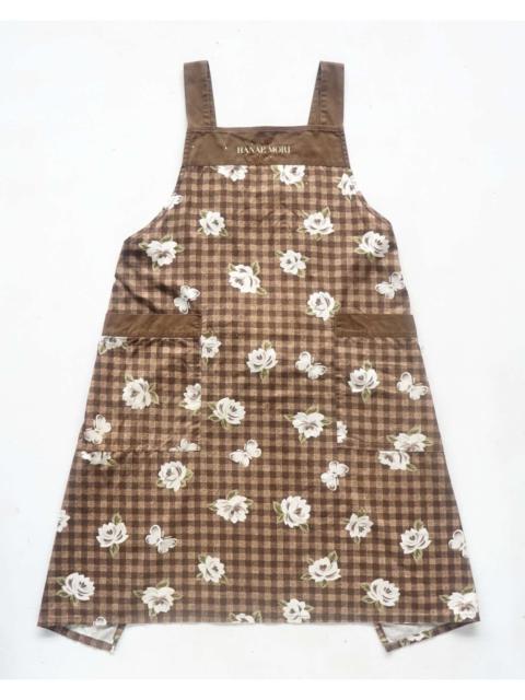 Other Designers Designer - HANAE MORI Check Floral Apron
