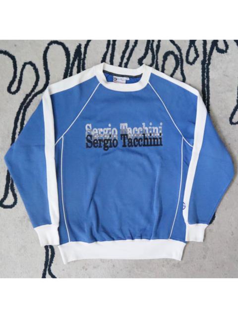 Other Designers Vintage 90s SERGIO TACCHINI Big Logo Sweater Sweatshirt Pullover Jumper