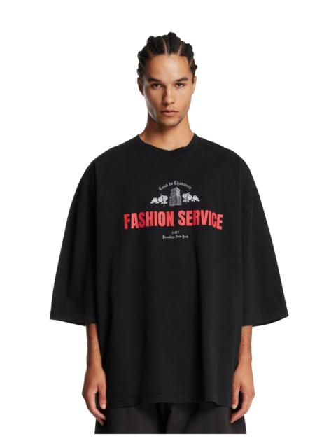WILLY CHAVARRIA Black Fashion Service Cotton T-Shirt