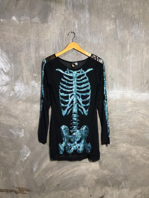 Other Designers Y2K Divided H&M Skull Mesh Tops