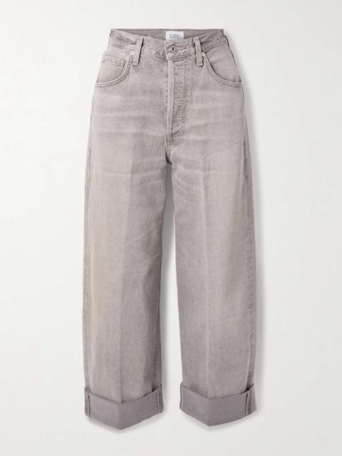Ayla Baggy high-rise straight-leg jeans Gray