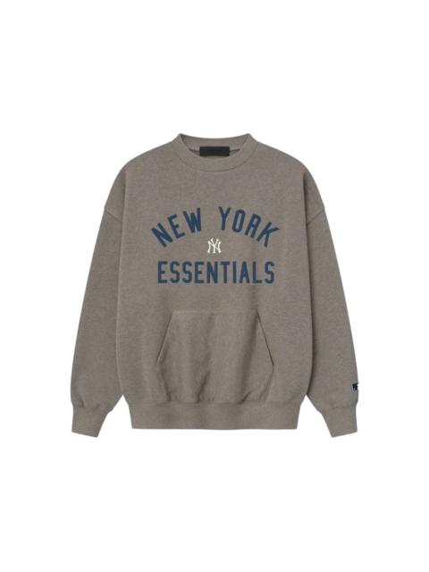 ESSENTIALS Fear of God Essentials Yankees Sport Crewneck Homestead Heather