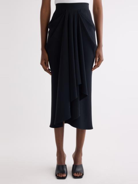 Givenchy Givenchy Draped Stretch Skirt in Black at Nordstrom
