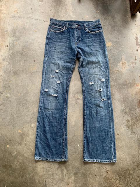Other Designers Rare uniqlo Distressed Flare Bell Bottom Jeans Denim Pant