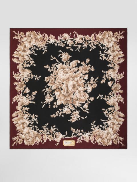 Dolce & Gabbana 90x90 silk twill scarf
