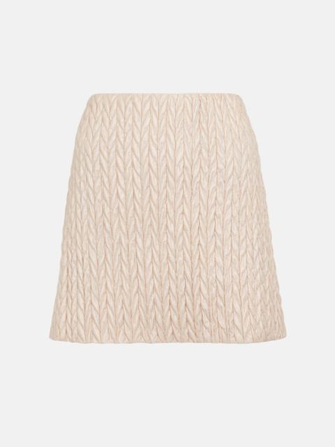 Miu Miu Matelassé miniskirt