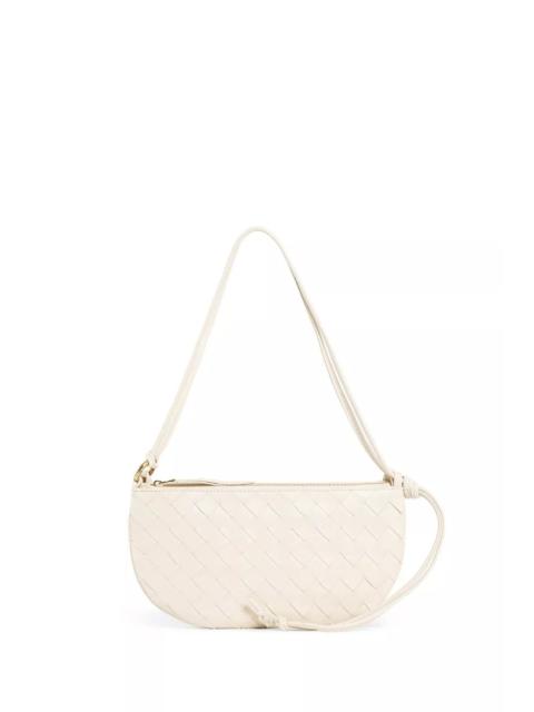 Bottega Veneta BOTTEGA VENETA Gemellini White Leather Pouch New Auth