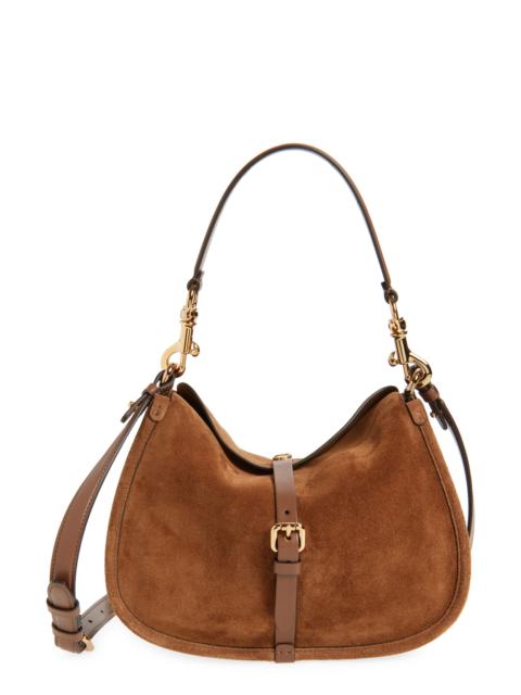 Etro Etro Belted Suede Hobo Bag in Sand at Nordstrom